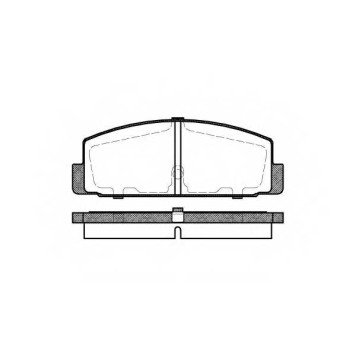 Колодки тормозные дисковые задний для MAZDA 323 F(BJ), 6(GG,GH,GY), 626(GD,GE,GF,GV,GW), BT-50(CD,UN), FAMILIA(BJ), PREMACY(CP), RX 7(FC) <b>REMSA 0179.30 / PCA017930</b>