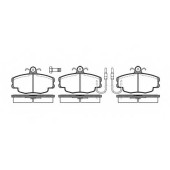 Колодки тормозные дисковые передний для PEUGEOT 205, 309 / RENAULT 11, 18, 19, 21, 25, 5, 9, ESPACE, FUEGO, MEGANE, RAPID, SUPER 5 <b>REMSA 0141.02 / PCA014102</b>
