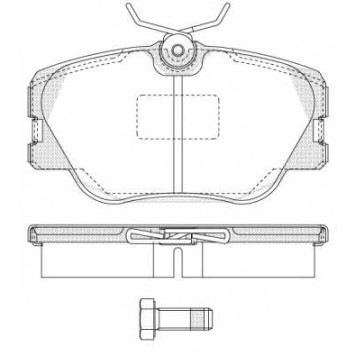 Колодки тормозные дисковые передний для FIAT CROMA / MERCEDES , 190, COUPE, E, KOMBI, V, VITO <b>REMSA 0189.00 / PCA018900</b>