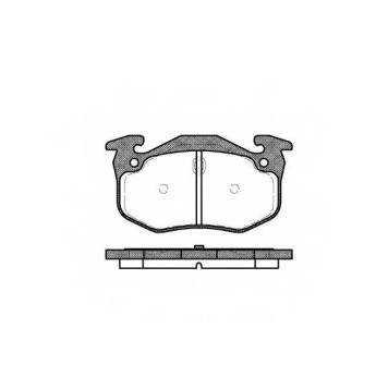 Колодки тормозные дисковые задний для RENAULT 19(853#, B/C53#, D53#, L53#), CLIO(5/357#, B/C57#), MEGANE(BA0/1#, DA0/1#, EA0/1#, KA0/1#, LA0/1#) <b>REMSA 0144.06 / PCA014406</b>