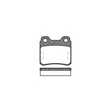 Колодки тормозные дисковые задний для OPEL ASTRA, CALIBRA, KADETT, SENATOR, VECTRA / SAAB 900, 9000 <b>REMSA 0282.00 / PCA028200</b>