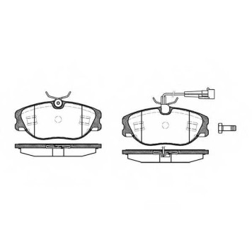Колодки тормозные дисковые передний для FIAT COUPE(FA/175) / LANCIA KAPPA(838,838A,838B) <b>REMSA 0305.72 / PCA030572</b>