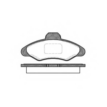 Колодки тормозные дисковые передний для FORD ESCORT 91 Express(AVL), ESCORT 95(AVL), ESCORT(AAL, ABL, AFL, ALL, ANL, AVL, GAL), ORION(GAL) <b>REMSA 0331.00 / PCA033100</b>