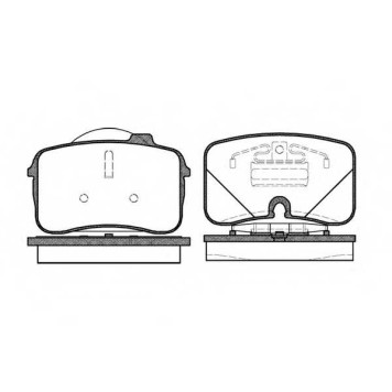 Колодки тормозные дисковые передний для AUDI 100(4A,C4), 200(44,44Q), COUPE(89,8B), V8(44#,4C#) <b>REMSA 0328.00 / PCA032800</b>