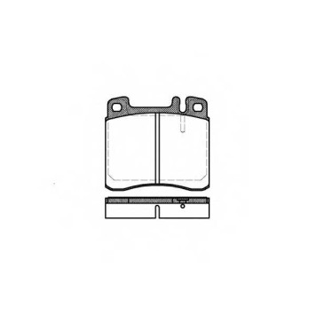Колодки тормозные дисковые передний для MERCEDES S(W140) <b>REMSA 0408.00 / PCA040800</b>