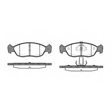 Колодки тормозные дисковые передний для CITROEN SAXO(S0,S1), XSARA(N0,N1,N2) / PEUGEOT 106(1), 306(7A,7B,7C,7D,7E,N3,N5) <b>REMSA 0461.10 / PCA046110</b>