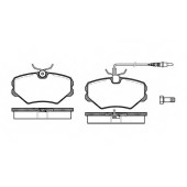 Колодки тормозные дисковые передний для PEUGEOT 405(4B) <b>REMSA 0500.02 / PCA050002</b>