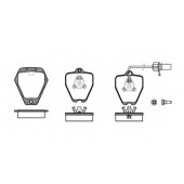 Колодки тормозные дисковые передний для AUDI A4(8D2,8D5,B5), A6(4B2,4B5,C5) <b>REMSA 0508.22 / PCA050822</b>