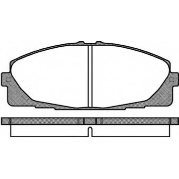 Колодки тормозные дисковые передний для TOYOTA HIACE(KDH2#, LH1#, LXH1#, RZH1#, TRH2#) <b>REMSA 1325.00 / PCA132500</b>