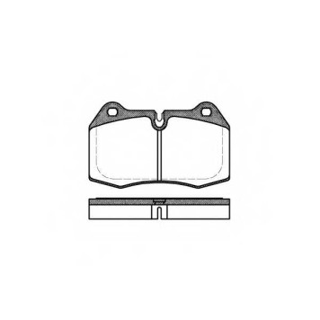 Колодки тормозные дисковые передний для BMW 5(E34), 7(E38), 8(E31) <b>REMSA 0441.00 / PCA044100</b>