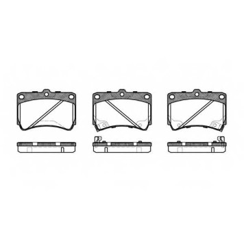 Колодки тормозные дисковые передний для KIA RIO(DC,DC#) <b>REMSA 0212.42 / PCA021242</b>