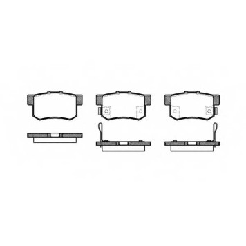 Колодки тормозные дисковые задний для HONDA ACCORD(CB,CC,CE,CG), CR(RD#), CR-Z(ZF1), INSIGHT(ZE#), LEGEND(KA3,KA7,KA8,KA9), SHUTTLE(RA) <b>REMSA 0325.12 / PCA032512</b>