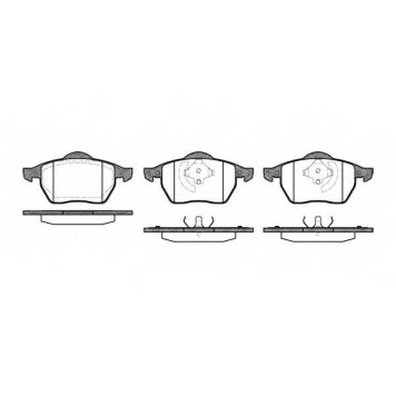 Колодки тормозные дисковые передний для AUDI A3, TT / FORD CAPRI / SKODA OCTAVIA / VW BORA, GOLF, NEW BEETLE, PASSAT <b>REMSA 0390.20 / PCA039020</b>