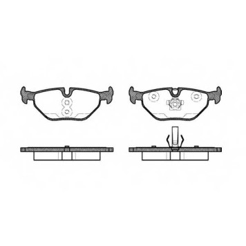 Колодки тормозные дисковые задний для SAAB 9-5(YS3E) <b>REMSA 0265.41 / PCA026541</b>