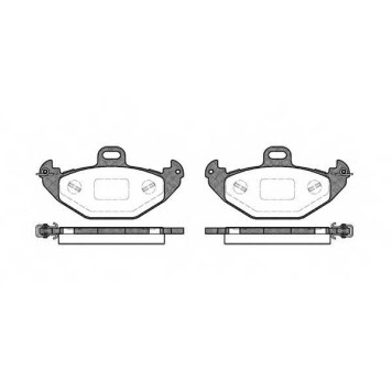 Колодки тормозные дисковые задний для RENAULT LAGUNA(556#,B56#,K56#) <b>REMSA 0686.00 / PCA068600</b>