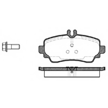 Колодки тормозные дисковые передний для MERCEDES A(W168) <b>REMSA 0650.00 / PCA065000</b>