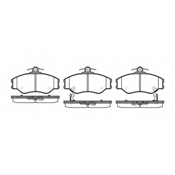 Колодки тормозные дисковые передний для HYUNDAI H100(P), PORTER <b>REMSA 0494.02 / PCA049402</b>