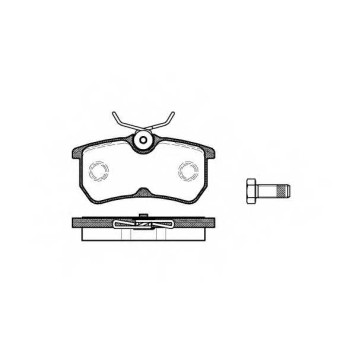 Колодки тормозные дисковые задний для FORD FIESTA(JD#,JH#), FOCUS(DAW,DBW,DFW,DNW) <b>REMSA 0693.00 / PCA069300</b>