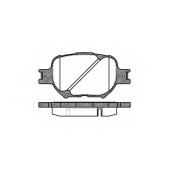 Колодки тормозные дисковые передний для TOYOTA CELICA(ZZT23#), COROLLA(##E11#, #E11#, #E12J#, #E12T#, CDE12#, ZDE12#) <b>REMSA 0742.00 / PCA074200</b>