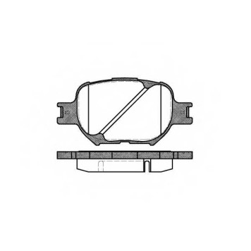 Колодки тормозные дисковые передний для TOYOTA CELICA(ZZT23#), COROLLA(##E11#, #E11#, #E12J#, #E12T#, CDE12#, ZDE12#) <b>REMSA 0742.00 / PCA074200</b>