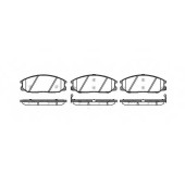 Колодки тормозные дисковые передний для HYUNDAI SANTA FE(SM) / SSANGYONG ACTYON SPORTS(QJ), ACTYON, KYRON, REXTON(GAB#) <b>REMSA 0771.12 / PCA077112</b>