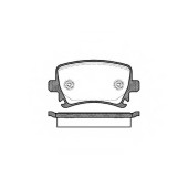 Колодки тормозные дисковые задний для AUDI A3, A4, A6, TT / SKODA OCTAVIA, SUPERB, YETI / VW CADDY, CC, EOS, GOLF, JETTA, PASSAT, SCIROCCO, SHARAN, TIGUAN, TOURAN <b>REMSA 1031.00 / PCA103100</b>