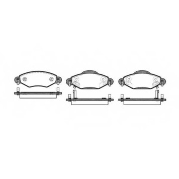 Колодки тормозные дисковые передний для TOYOTA YARIS(#NCP2#, #NLP2#, NCP1#, NLP1#, SCP1#) <b>REMSA 0978.02 / PCA097802</b>
