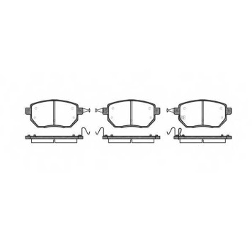 Колодки тормозные дисковые передний для INFINITI FX / NISSAN MURANO(Z50) / SUBARU FORESTER(SG) <b>REMSA 0985.02 / PCA098502</b>