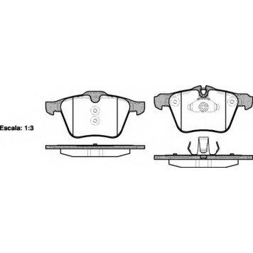 Колодки тормозные дисковые передний для FORD GALAXY(WA6), MONDEO(BA7), S-MAX(WA6) / VOLVO S60, S80(AS), V60, V70(BW), XC70 <b>REMSA 1217.00 / PCA121700</b>