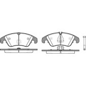 Колодки тормозные дисковые передний для AUDI A4, A5, A6, A7, Q5 / FORD FOCUS <b>REMSA 1304.10 / PCA130410</b>