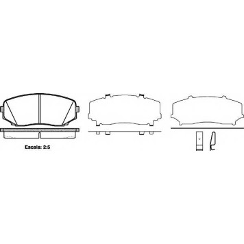Колодки тормозные дисковые передний для MAZDA CX-7(ER), CX-9(TB) <b>REMSA 1267.02 / PCA126702</b>