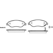 Колодки тормозные дисковые передний для OPEL CORSA <b>REMSA 1276.01 / PCA127601</b>