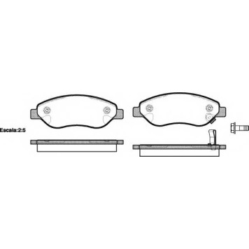Колодки тормозные дисковые передний для OPEL CORSA <b>REMSA 1276.01 / PCA127601</b>