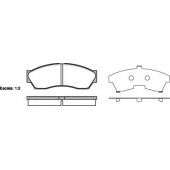 Колодки тормозные дисковые передний <b>REMSA 1253.00 / PCA125300</b>
