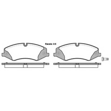 Колодки тормозные дисковые передний для LAND ROVER DISCOVERY(LA), RANGE ROVER(LM,LS) <b>REMSA 1409.00 / PCA140900</b>