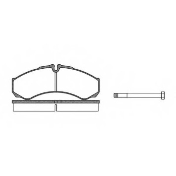 Колодки тормозные дисковые передний <b>REMSA 0651.00 / PCA065100</b>