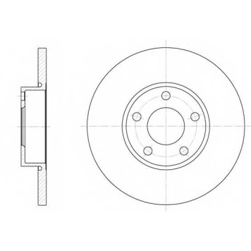 Тормозной диск REMSA DCA632700 / 6327.00