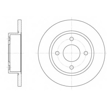 Тормозной диск REMSA DCA604700 / 6047.00