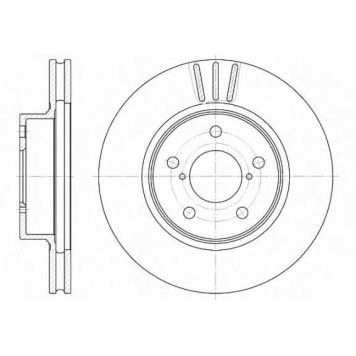 Тормозной диск REMSA DCA639710 / 6397.10