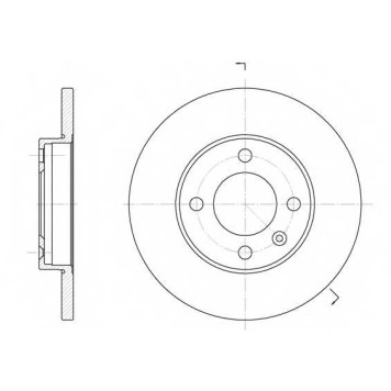 Тормозной диск REMSA DCA608801 / 6088.01