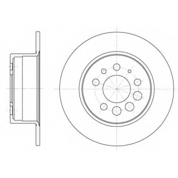 Тормозной диск REMSA DCA628300 / 6283.00