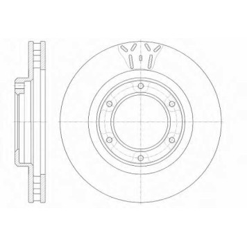 Тормозной диск REMSA DCA650710 / 6507.10