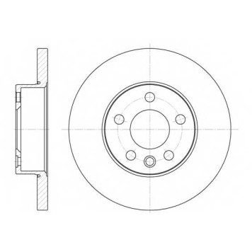 Тормозной диск REMSA DCA655000 / 6550.00