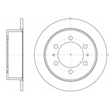 Тормозной диск REMSA DCA678400 / 6784.00