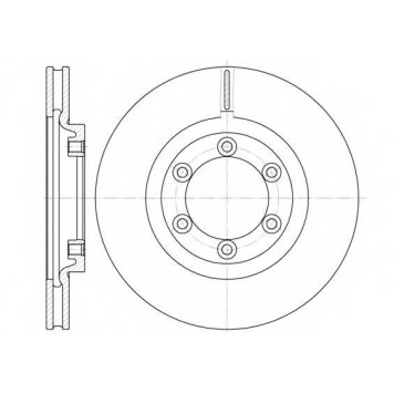 Тормозной диск REMSA DCA675410 / 6754.10
