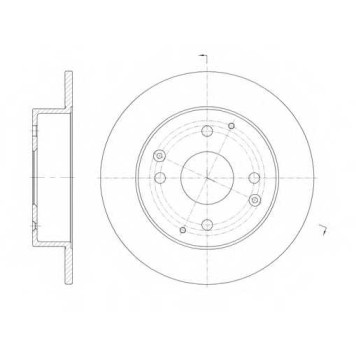 Тормозной диск REMSA BDM7017.10 / 61156.00