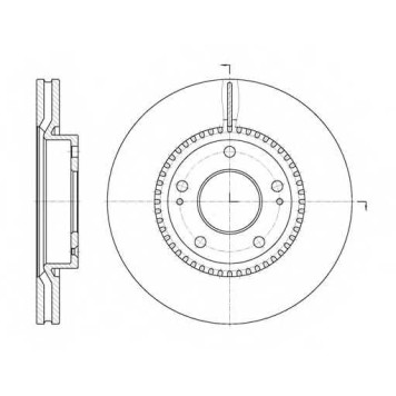 Тормозной диск REMSA DCA666310 / 6663.10