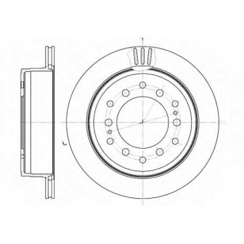 Тормозной диск REMSA DCA695610 / 6956.10