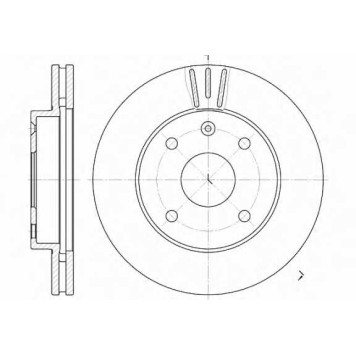 Тормозной диск REMSA DCA665610 / 6656.10