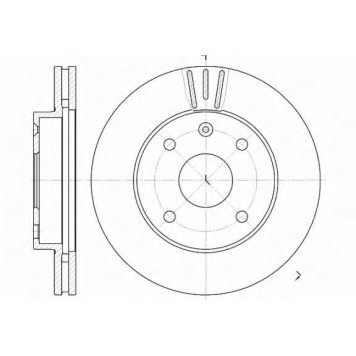 Тормозной диск REMSA DCA695910 / 6959.10